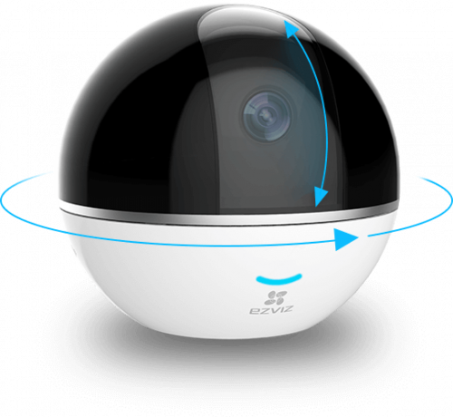 Ezviz. 2Мп внутренняя поворотная 360° Wi-Fi камера C6T